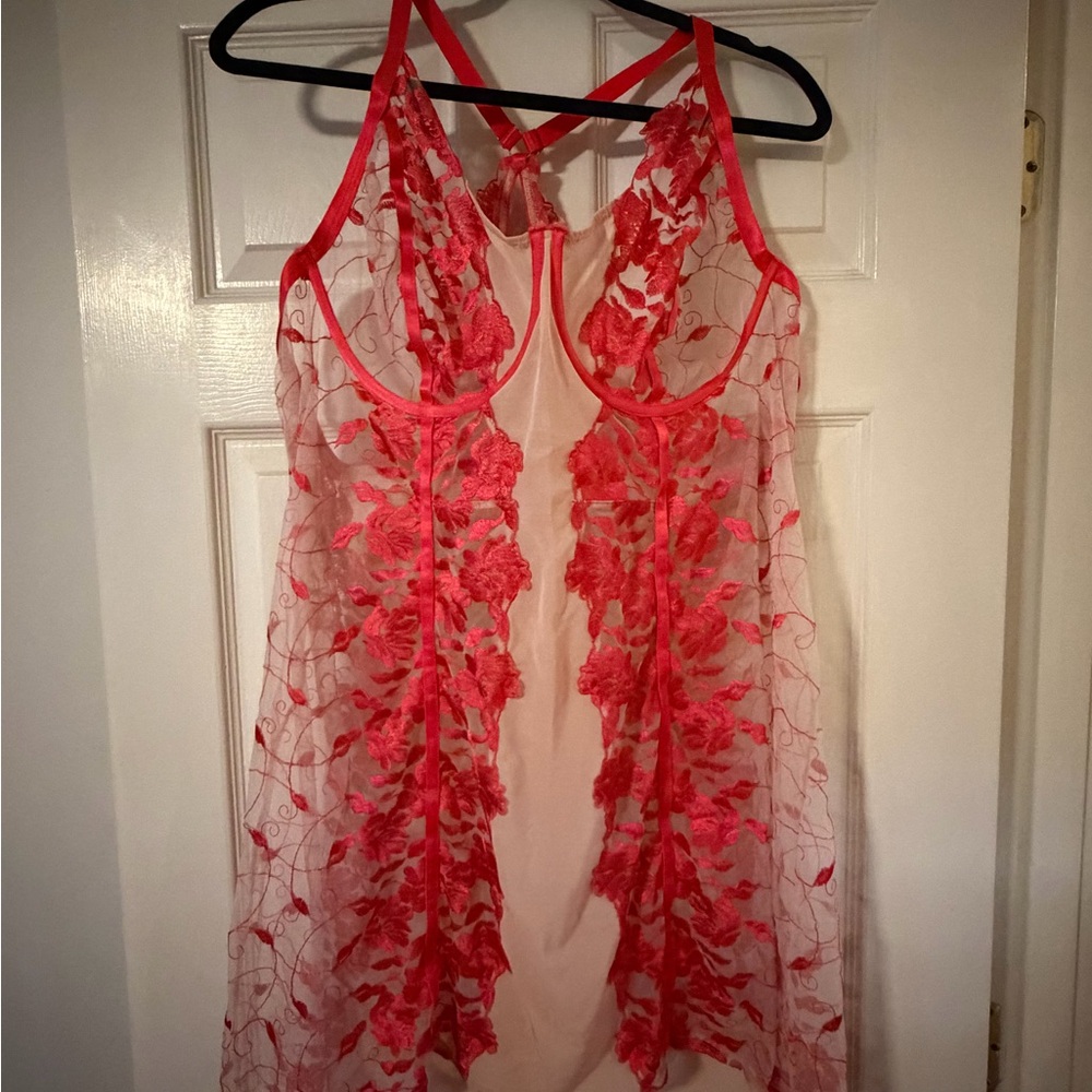 Torrid Red Lace and Sheer Lingerie